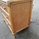 Commode vintage rotin et cannage