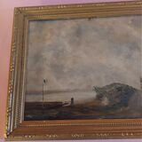 Oil painting on marine panel