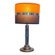 Lampe vintage orange et chocolat