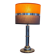 Lampe vintage orange et chocolat