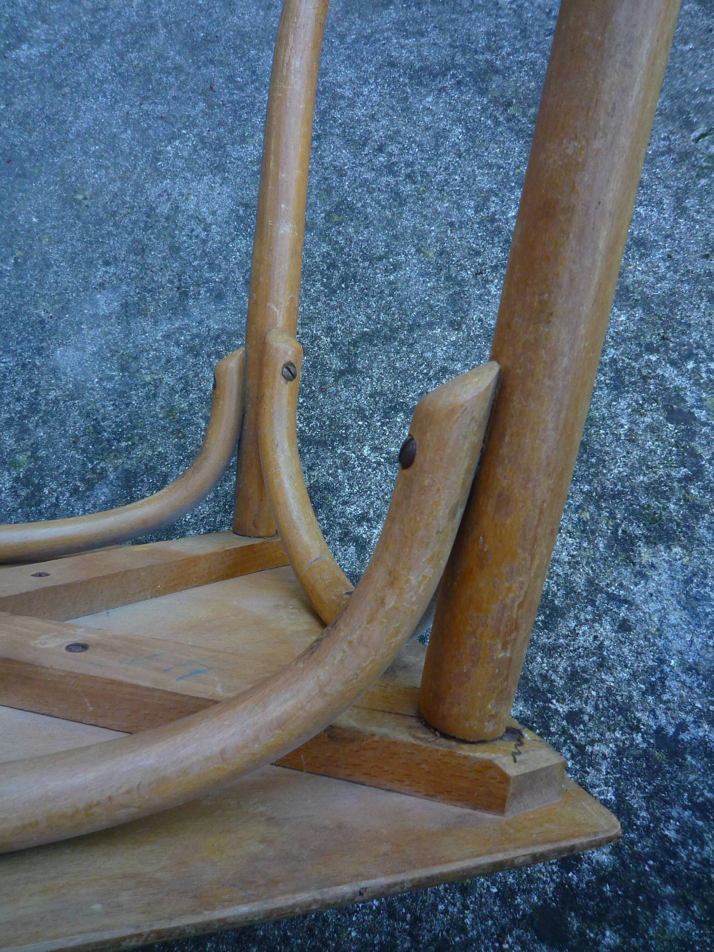 Small wooden coffee table, circa 1910