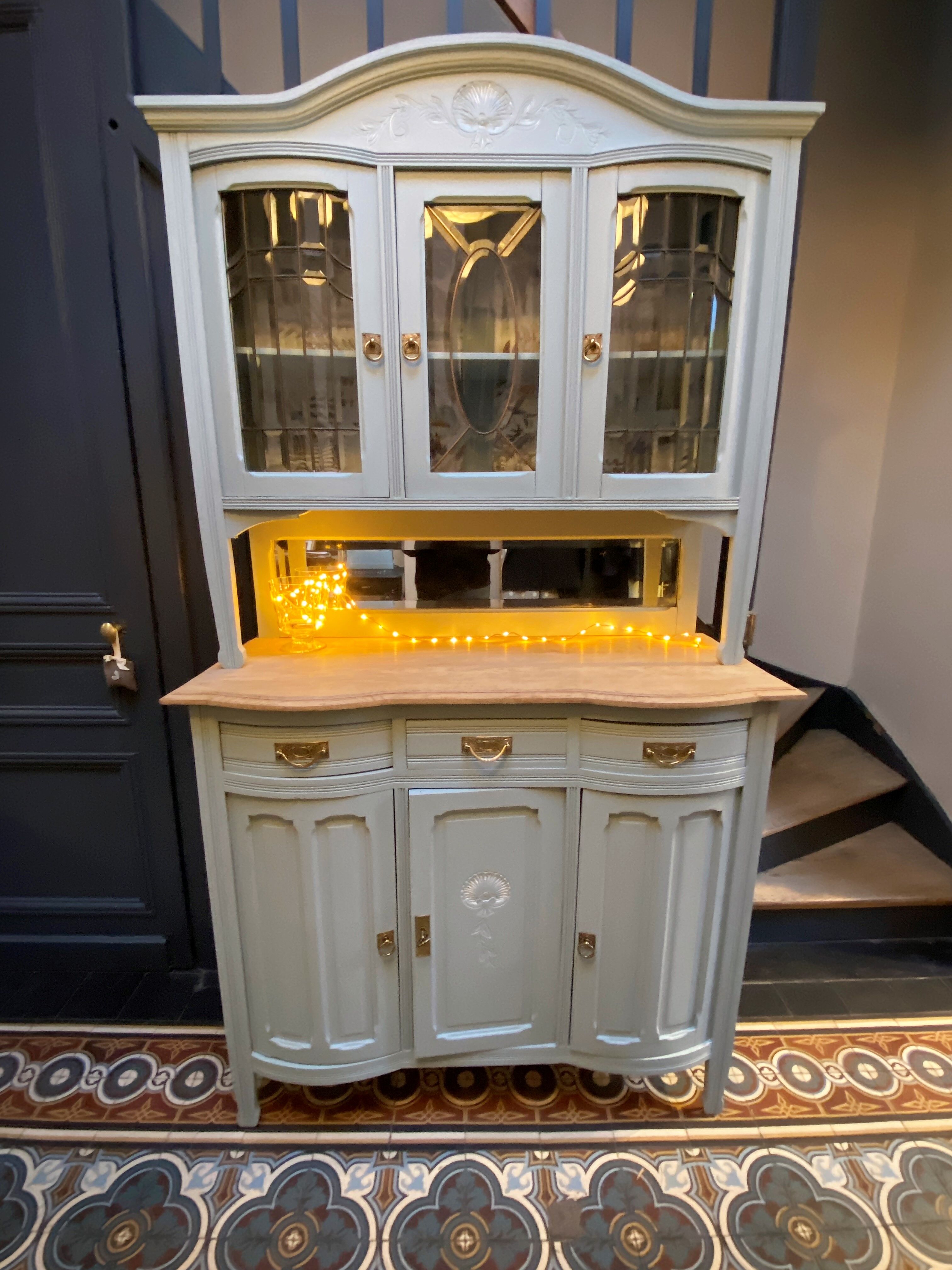 Two-body buffet cupboard