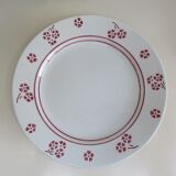 7 dessert plates in earthenware K G de Lunéville Model Danièle