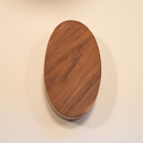 Oval wooden marquetry box