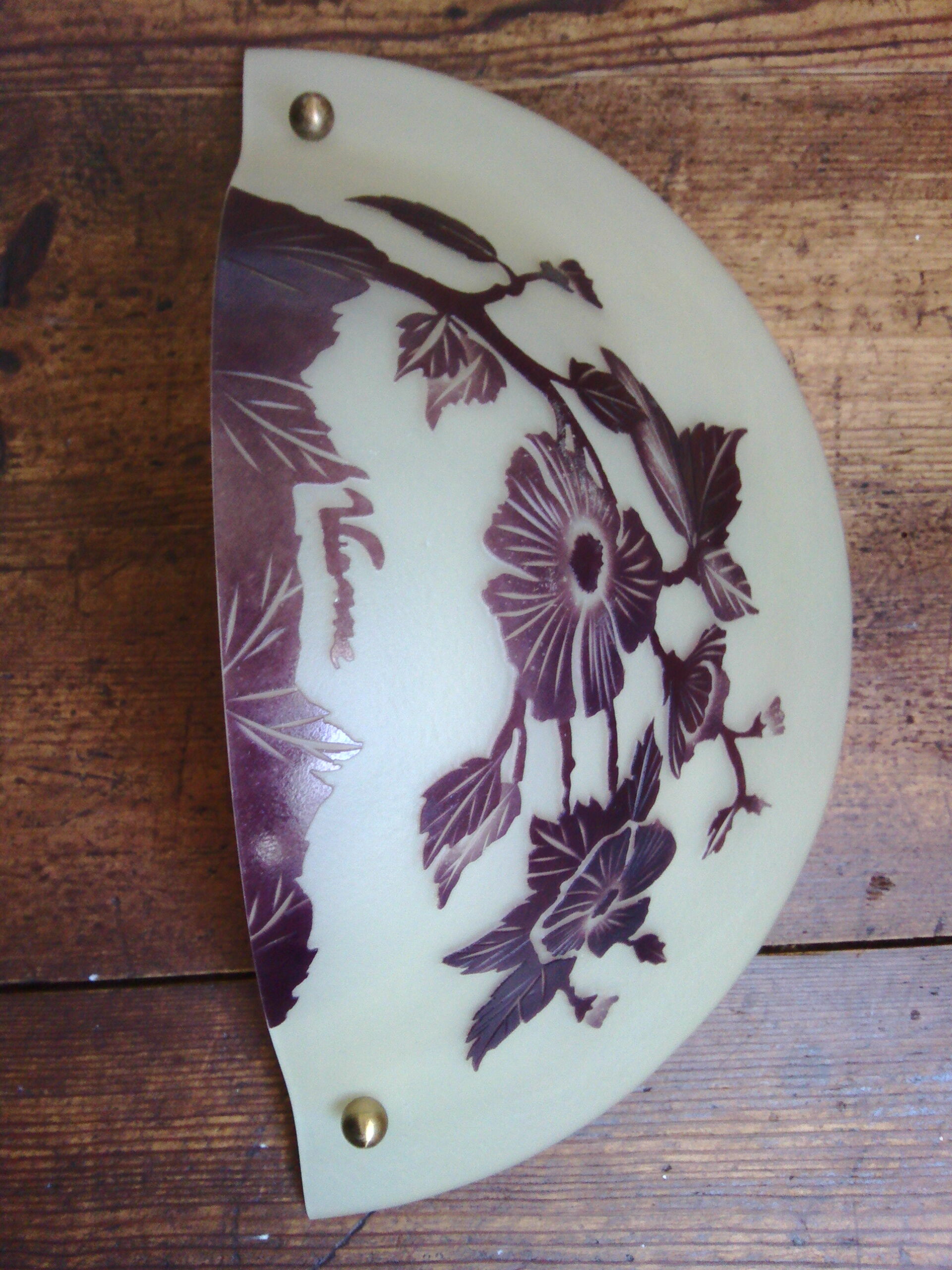 Two Vianne glassware wall light