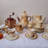 Coffee service for 10 people Longchamp 23 pieces 70s