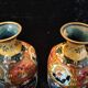 Paire de vases cloisonnés Japonais fin 19éme