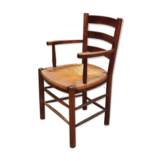 Straw armchair