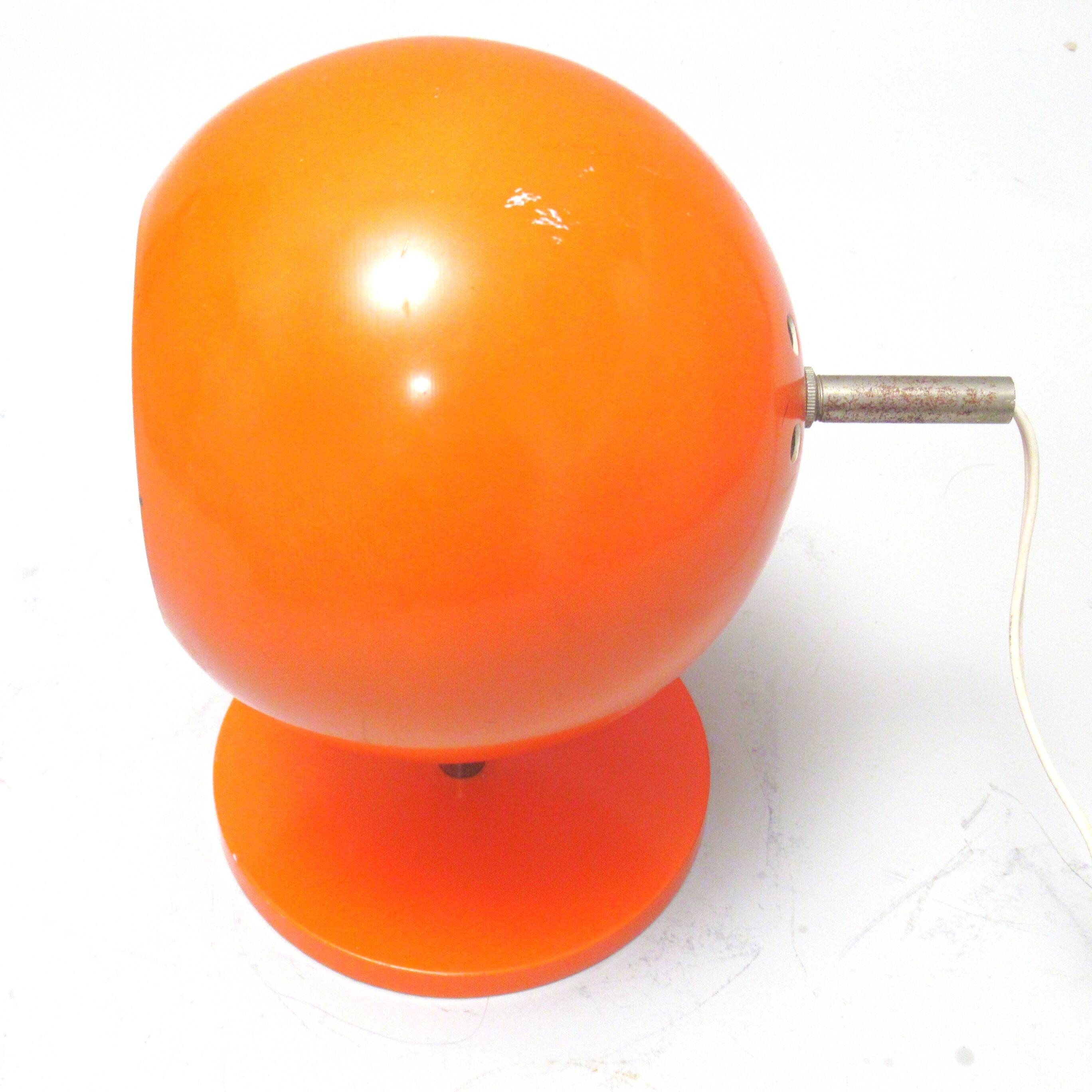 Orange ball lamp Koch & Lowi OMI 1970