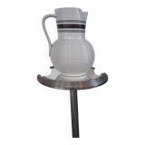 Large glazed stoneware pitcher signed, 1950-60 period