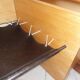 Chair 1980 in wood and leather sting SADDLER