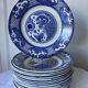 16 table plates Longwy, Fish model