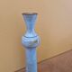 Jean François Descombes (Born in 1940) in Vallauris - Single-flower vase in blue enameled ceramic with reflections