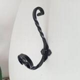 Vintage wrought iron coat rack