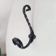 Vintage wrought iron coat rack