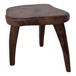Tabouret bas en bois