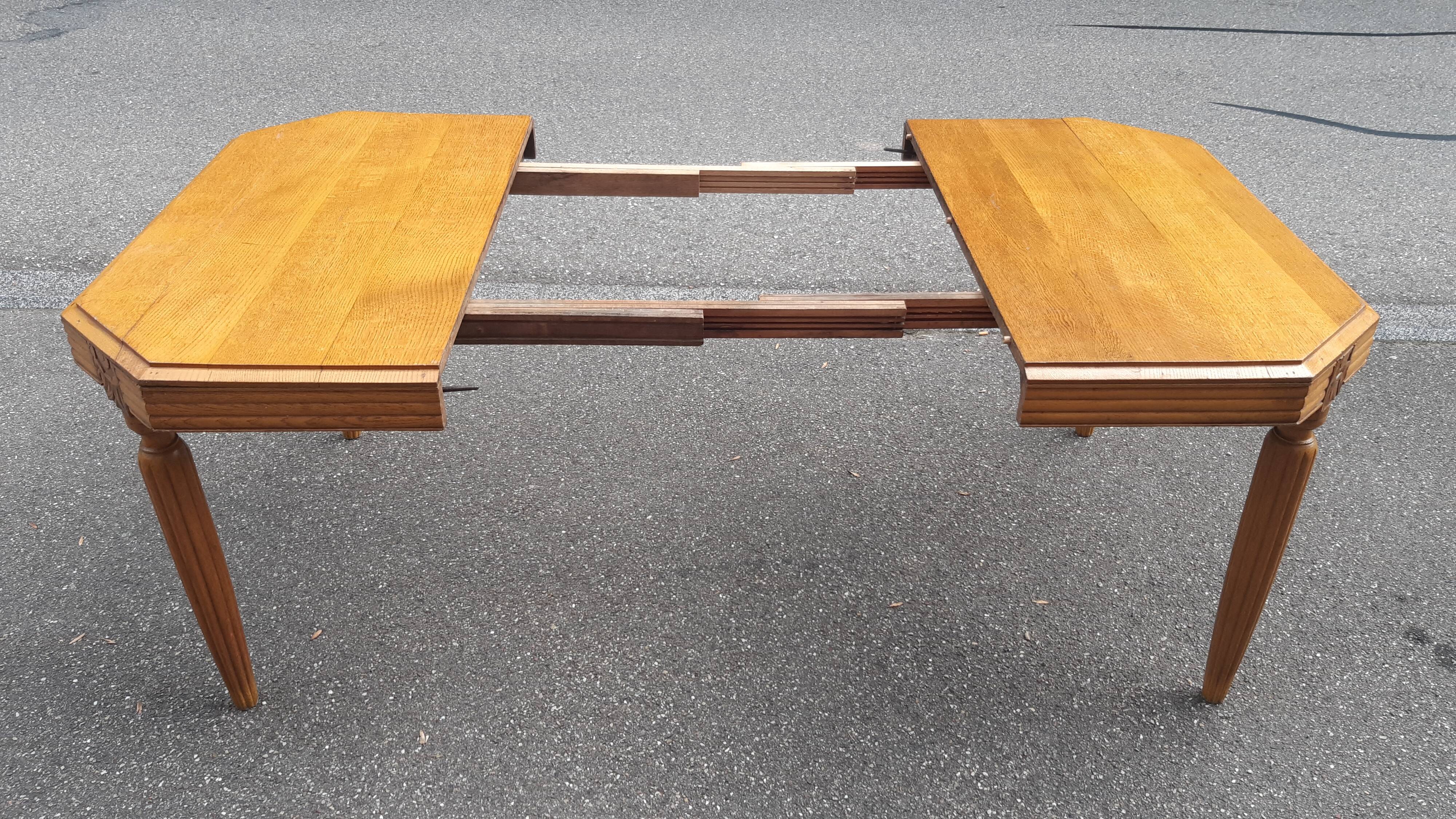 Solid oak art deco table