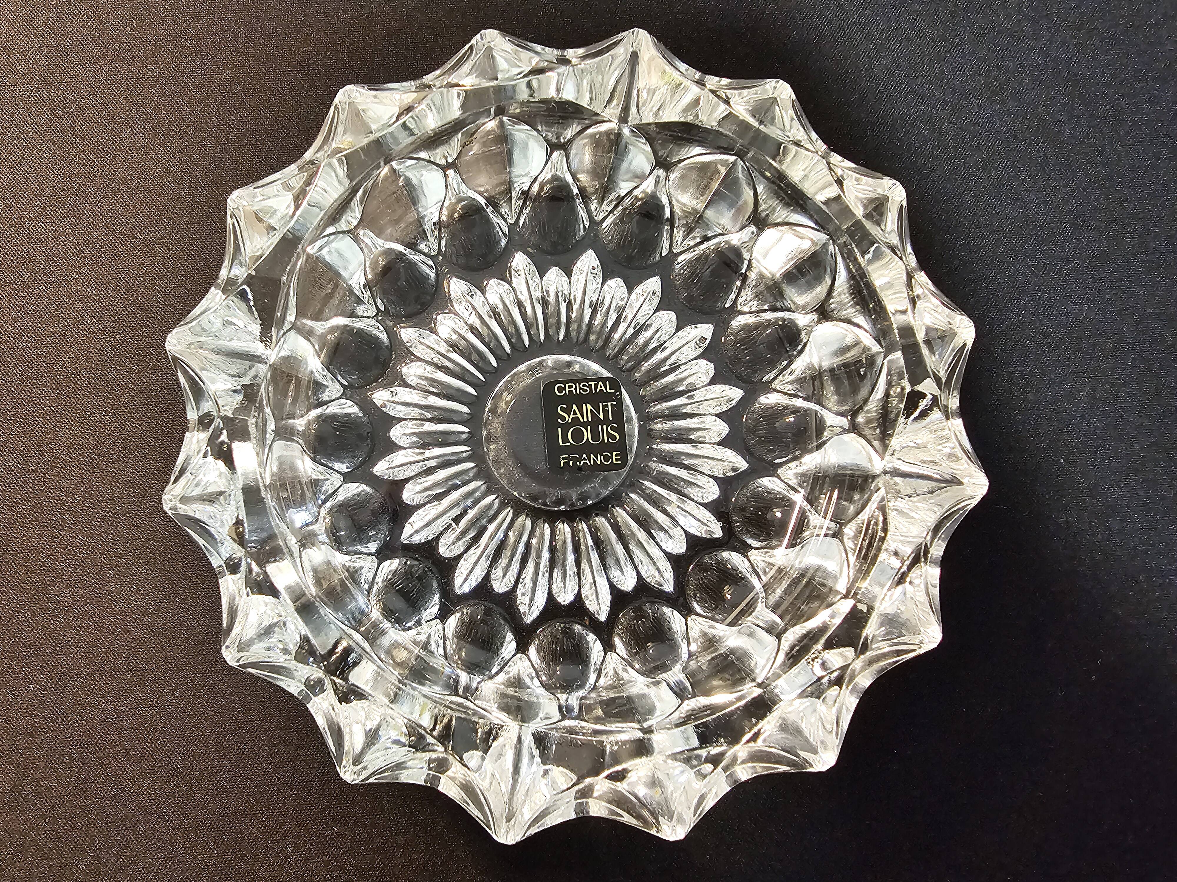 Cendrier cristal Saint-Louis