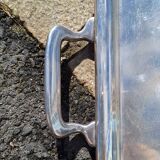 Silver-plated metal tray, US Navy