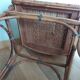 Fauteuil bistrot en bambou et osier