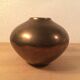 Vintage modernist golden brass vase