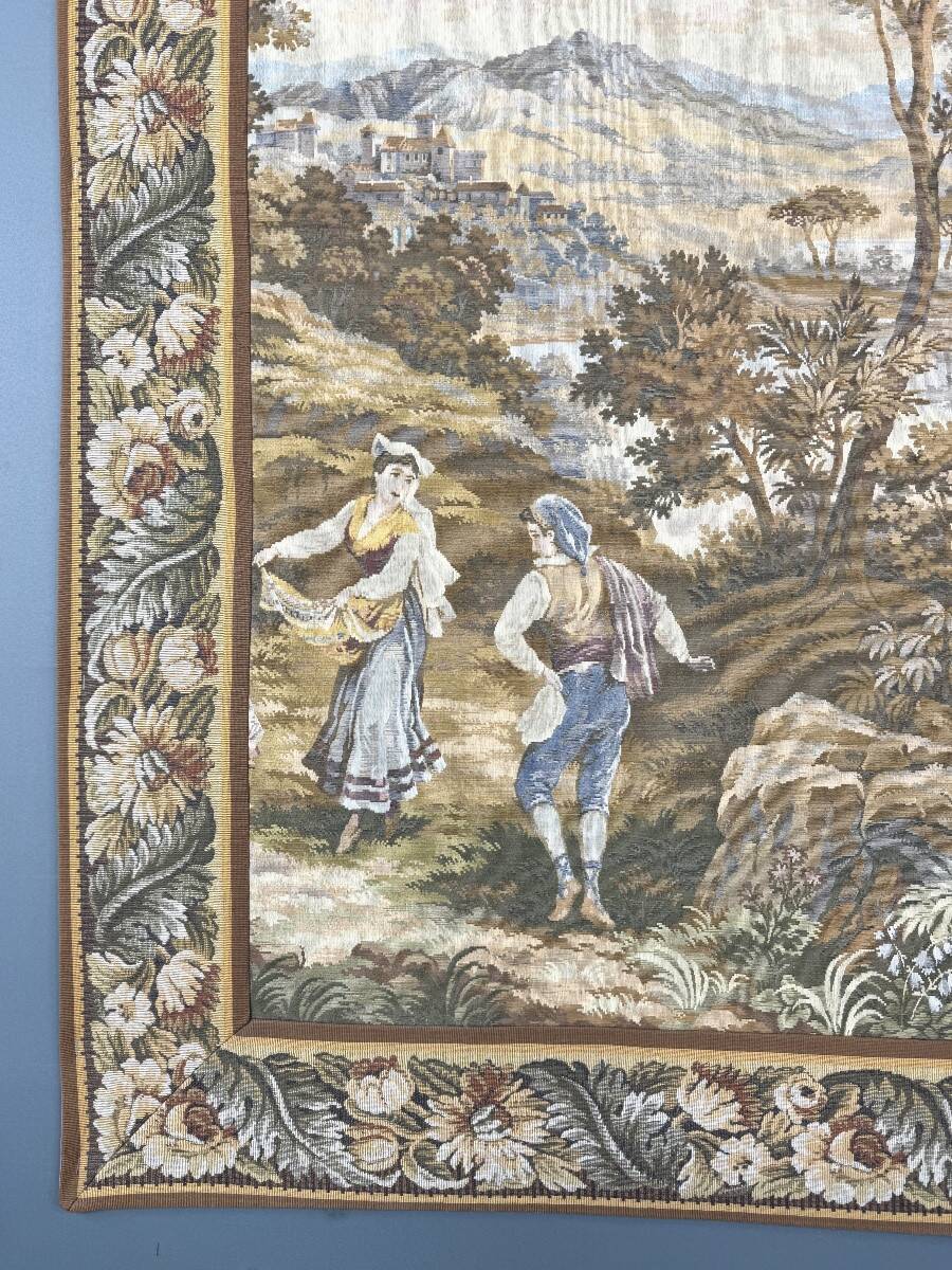 Large Gobelin-style wall tapestry, 20th century