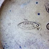 Pitcher in flambé sandstone of Rambervillers signed Kythera and United