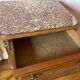 Lot tables de nuit bois et marbre