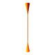 Hourglass floor lamp pop art vintage Mathias 80s orange diabolo