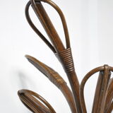 Rattan coat rack 1970