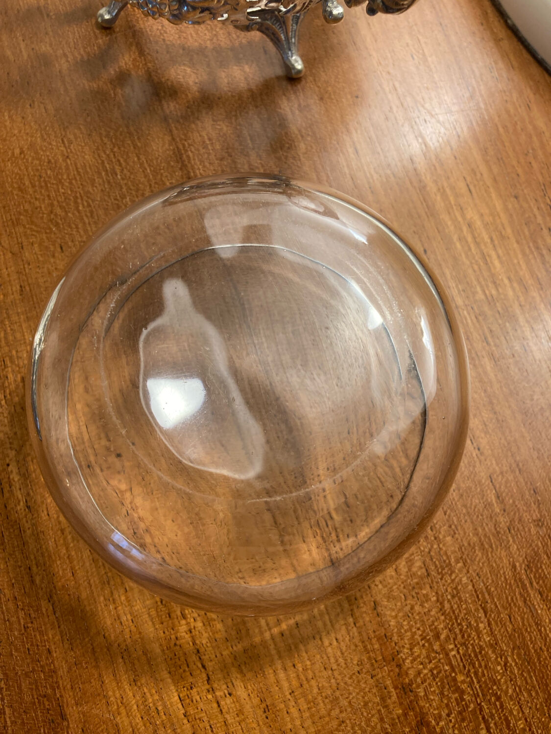 Sugar bowl, silver-plated bonbonnière, late 19th century.