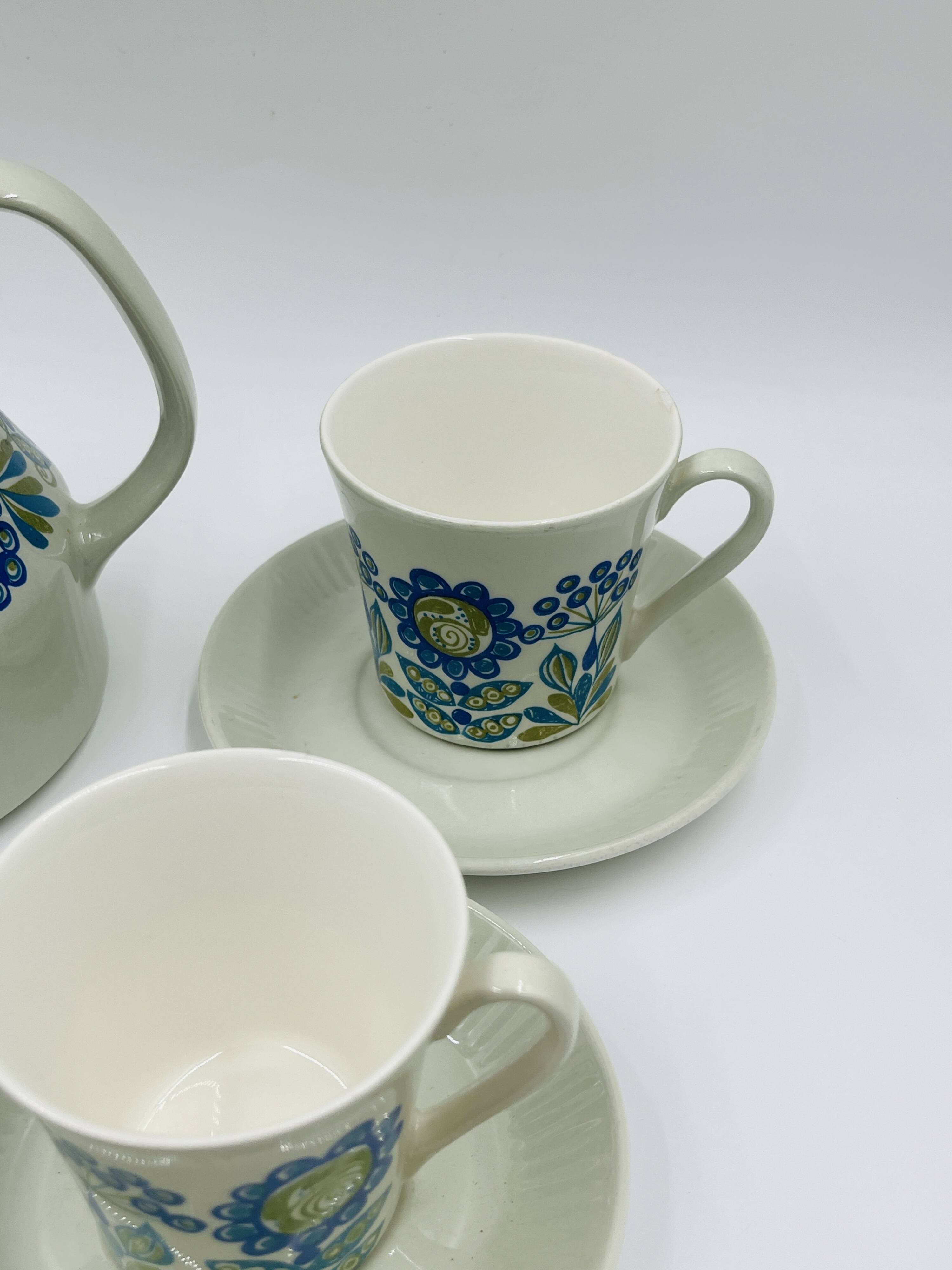 Scandinavian coffee service Tor Viking by Figgjo Flint