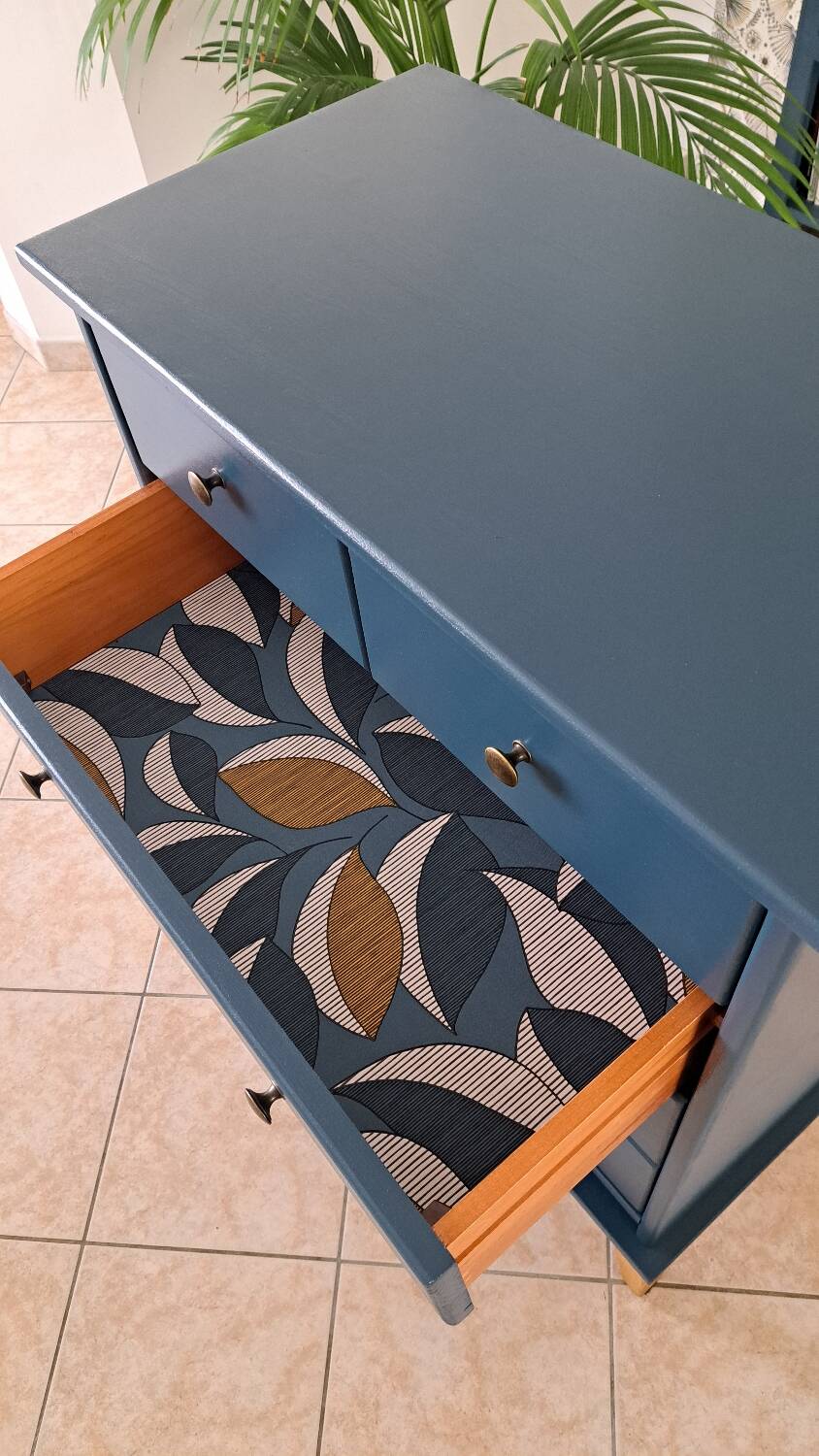 Rød Sødgren blue ganne chest of drawers