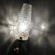 gold metal and glass sconces 1950