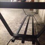 Lower formica and wrought iron table