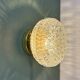 Vintage glass moulded globe wall or ceiling light (PLAFF1)