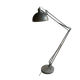 Grey metal floor lamp - industrial style