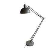 Grey metal floor lamp - industrial style