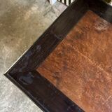 Napoleon III folding table in blackened wood 72 x 54 cm