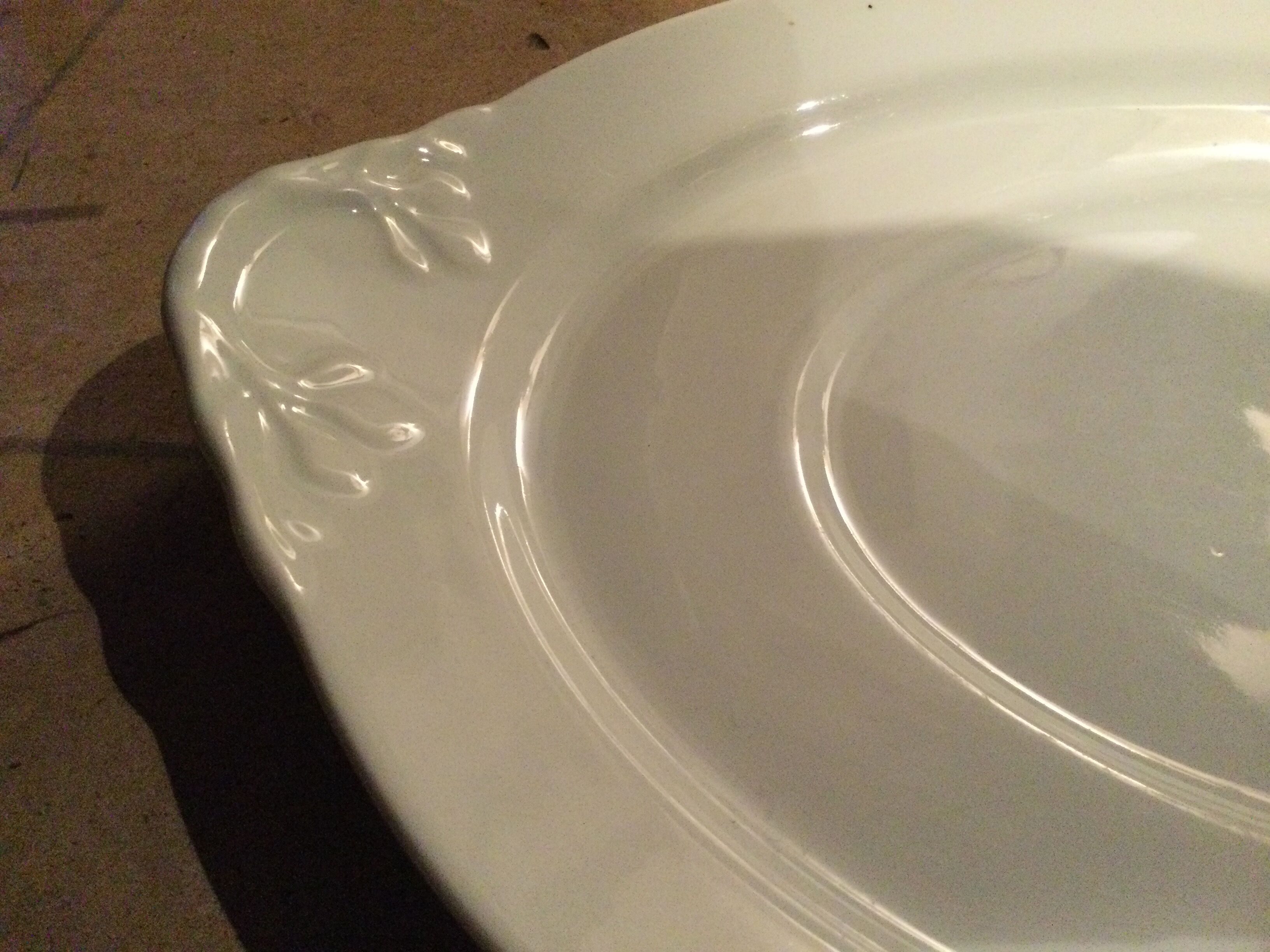 Large antique porcelain dish