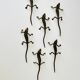 Bronze lizard knife holder