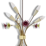 Great ceiling light 50s flowers design vintage 50's rockabilly lamp
