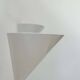 Pair of vintage wall lights, white metal, France 1970