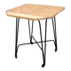 Wood and metal dessert trolley on wheels, vintage Eiffel leg, made in France 1960.