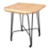 Wood and metal dessert trolley on wheels, vintage Eiffel leg, made in France 1960.