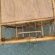 Vintage antique rattan coffee table