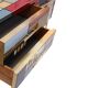 Murano Coloured Glass and Brass Sideboard Composed of 6 Drawers
