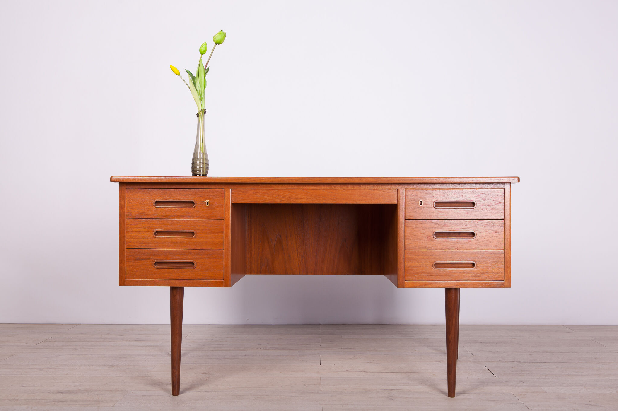 Mid-Century Danish Teak Desk, 1960s