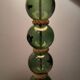 Lampadaire vintage en corde et boules de verre