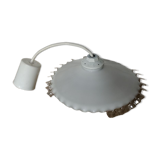 White opaline suspension with lace